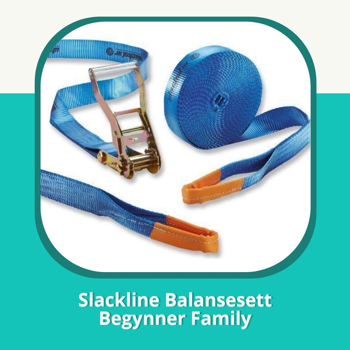 Anmeldelse af Slackline Balansesett Begynner Family