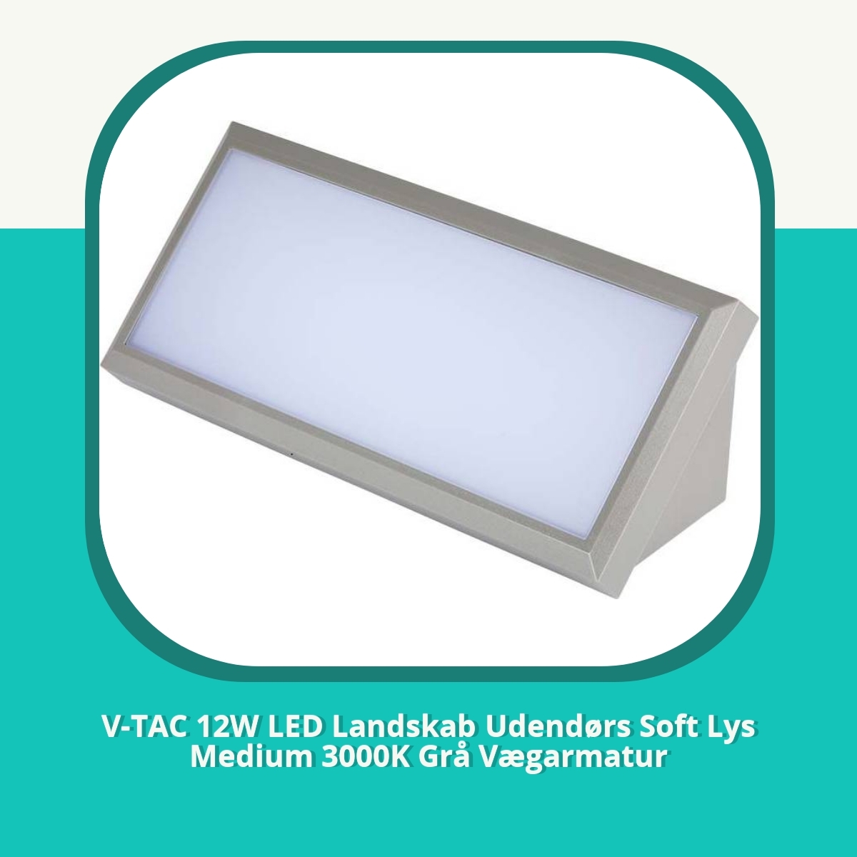 Anmeldelse af V-TAC 12W LED Landskab Udendørs Soft Lys Medium 3000K Grå Vægarmatur