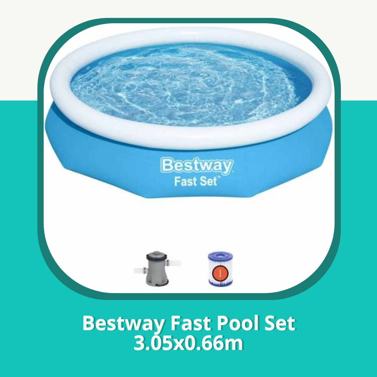 Recension af Bestway Fast Pool Set 3.05x0.66m