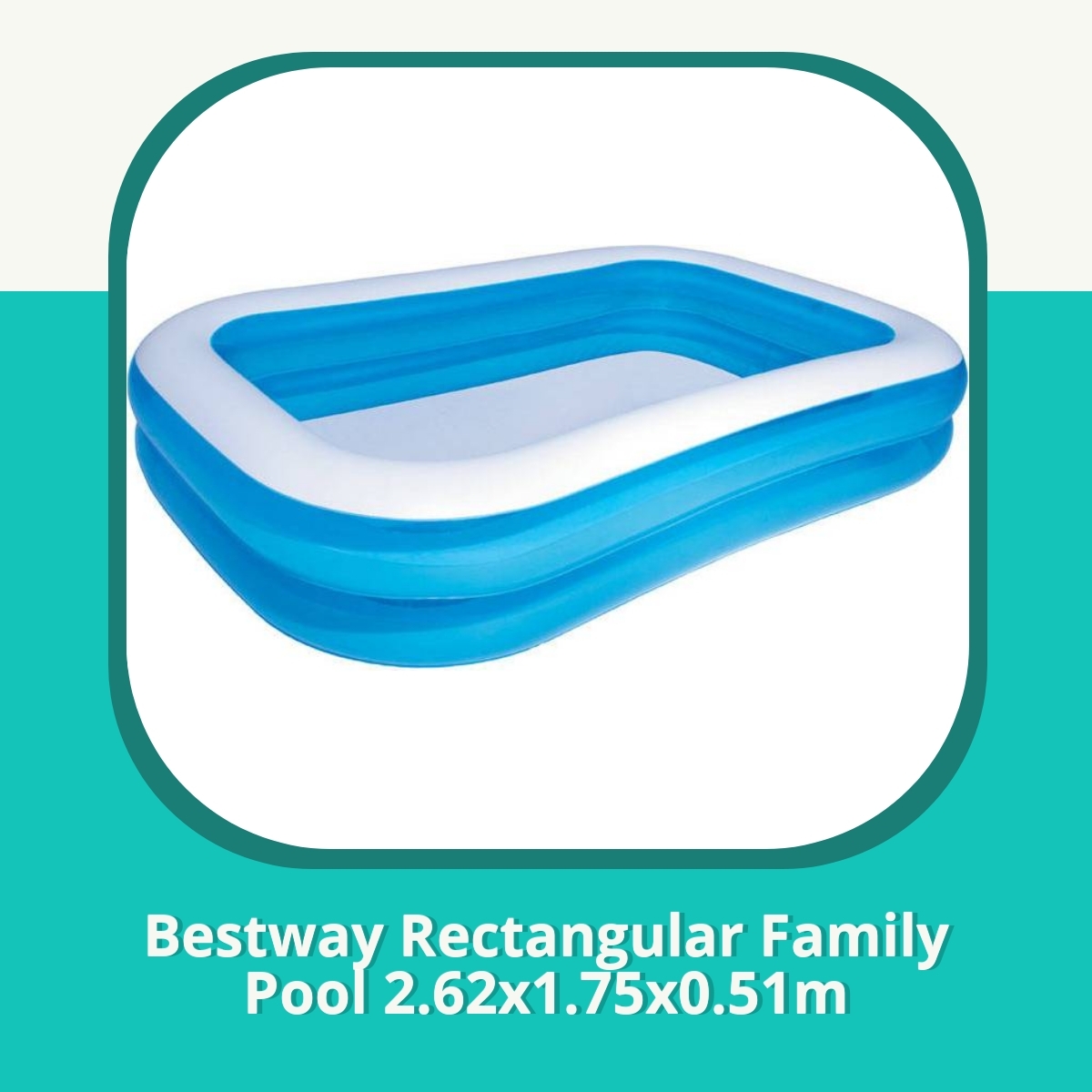 Recension af Bestway Rectangular Family Pool 2.62x1.75x0.51m