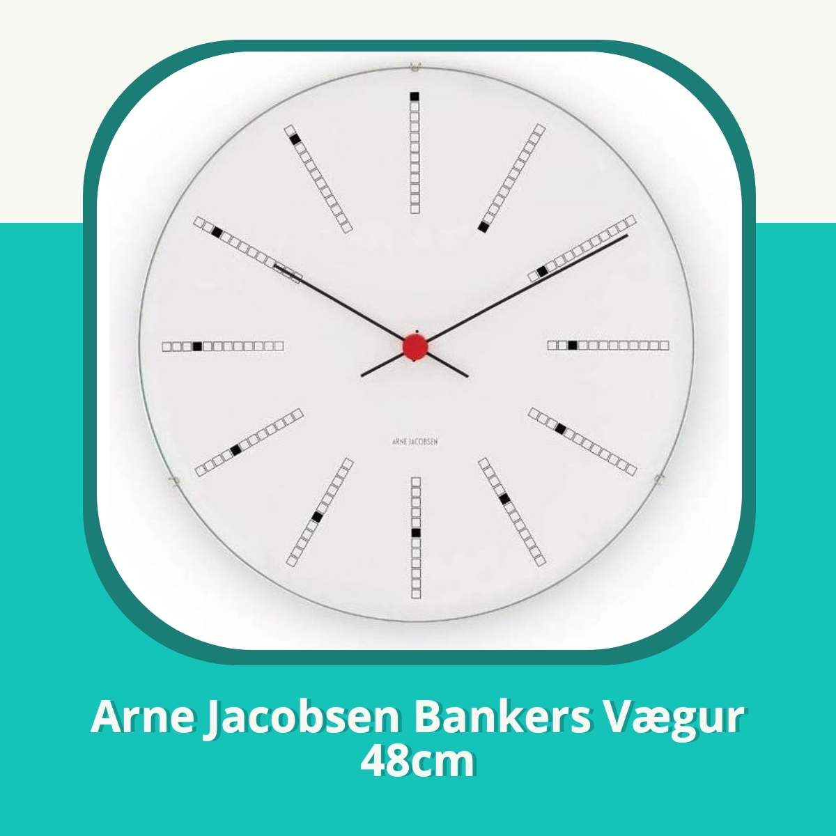 Anmeldelse af Arne Jacobsen Bankers Vægur 48cm