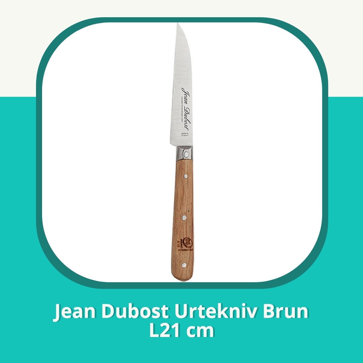 Recension Jean Dubost Urtekniv Brun L21 cm