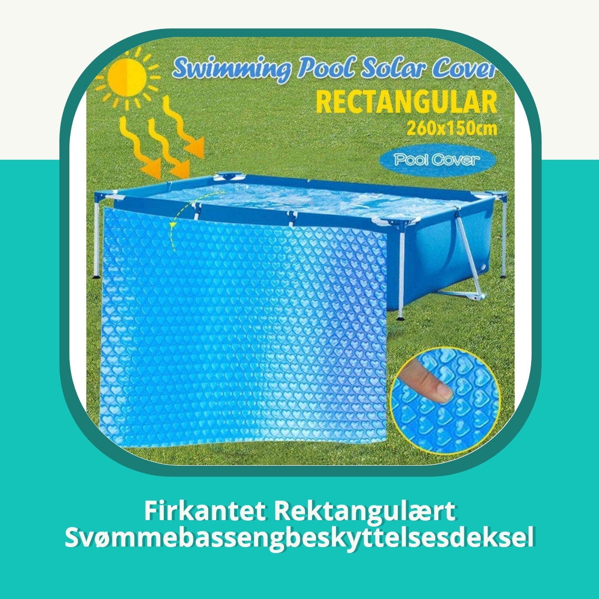 Anmeldelse af Firkantet Rektangulært Svømmebassengbeskyttelsesdeksel