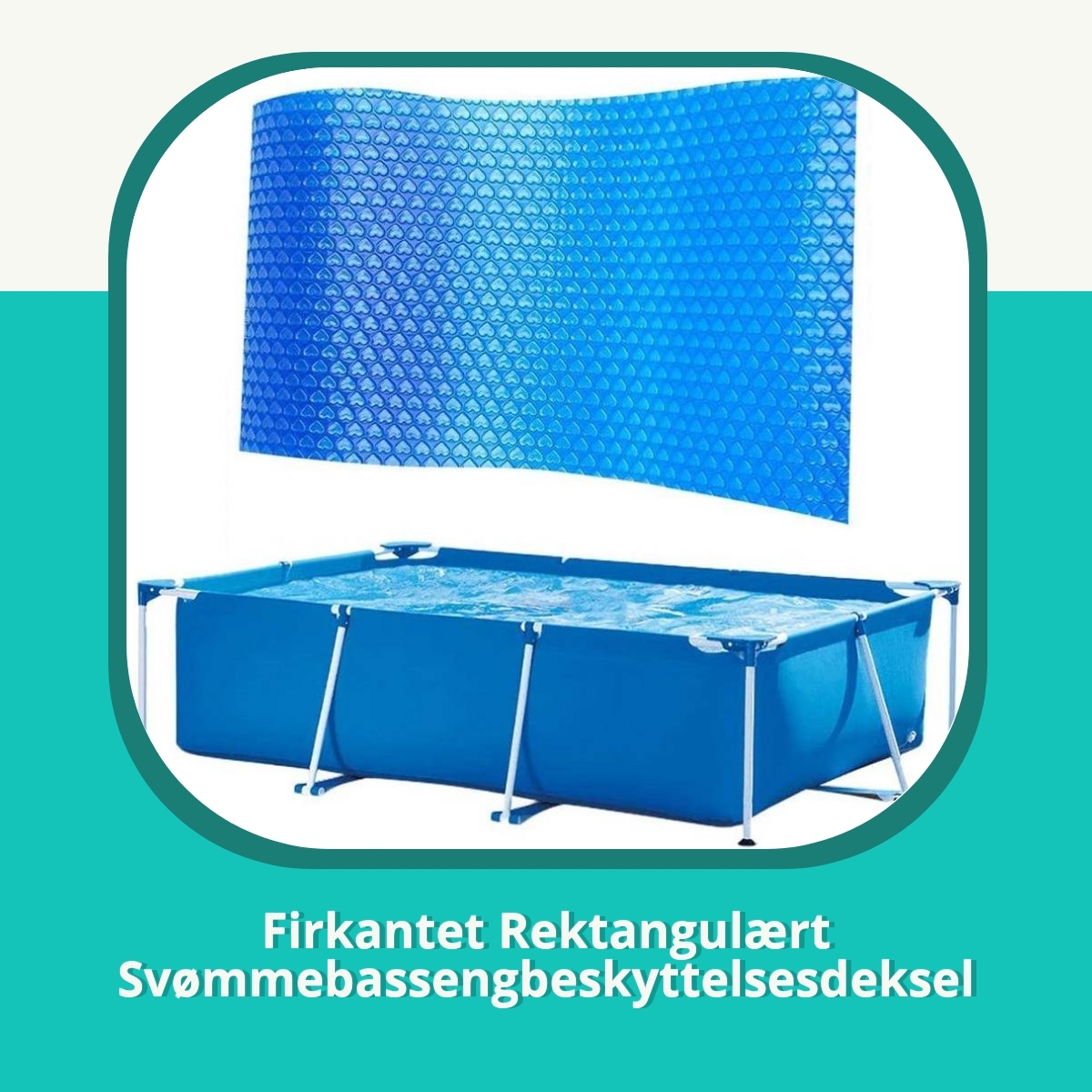 Anmeldelse Firkantet Rektangulært Svømmebassengbeskyttelsesdeksel