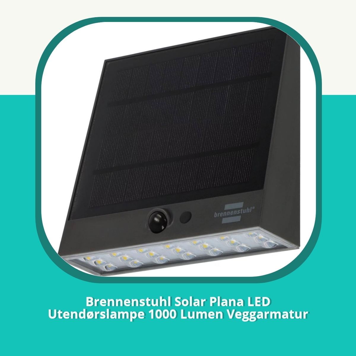 Anmeldelse Brennenstuhl Solar Plana LED Utendørslampe 1000 Lumen Veggarmatur
