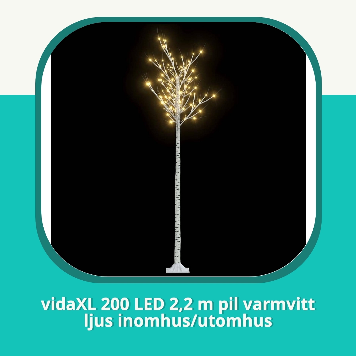 Recension af vidaXL 200 LED 2,2 m pil varmvitt ljus inomhus/utomhus