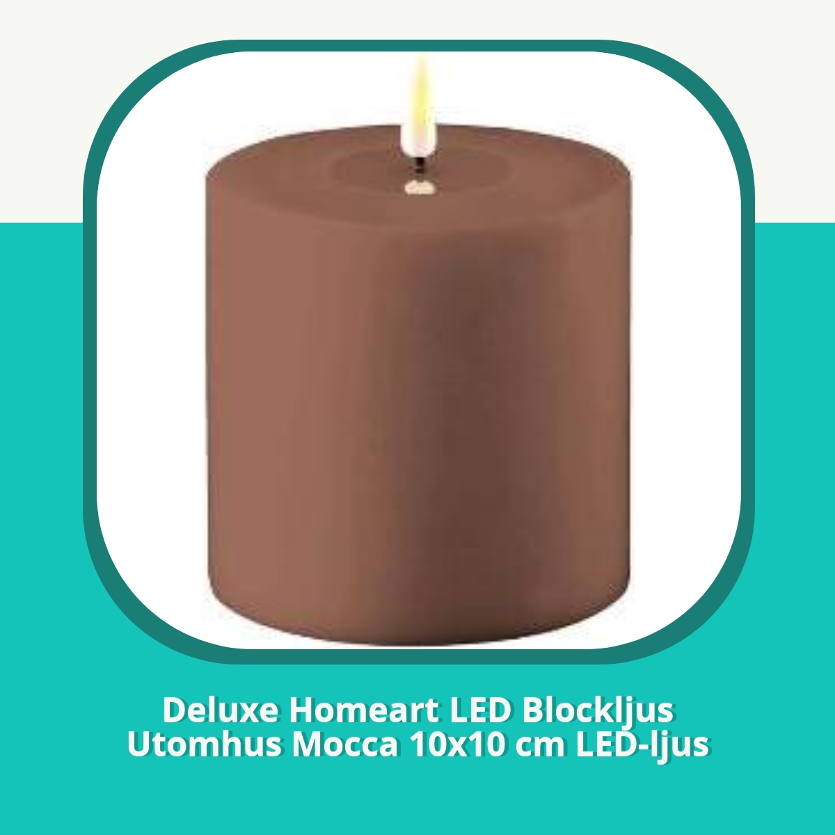Recension af Deluxe Homeart LED Blockljus Utomhus Mocca 10x10 cm LED-ljus