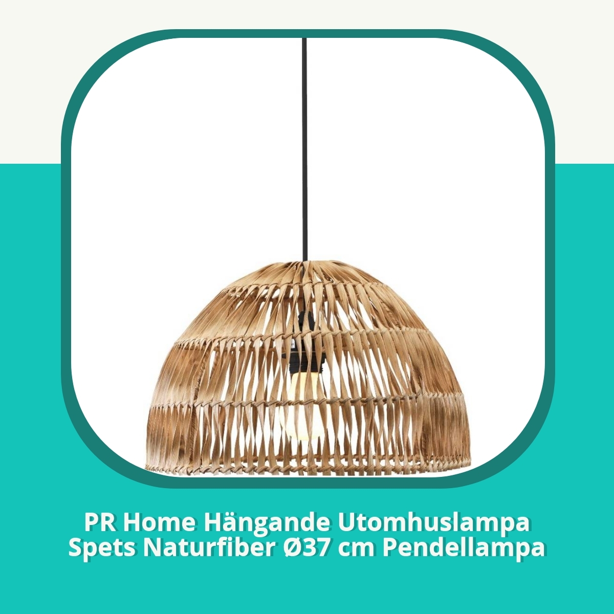 Recension PR Home Hängande Utomhuslampa Spets Naturfiber Ø37 cm Pendellampa