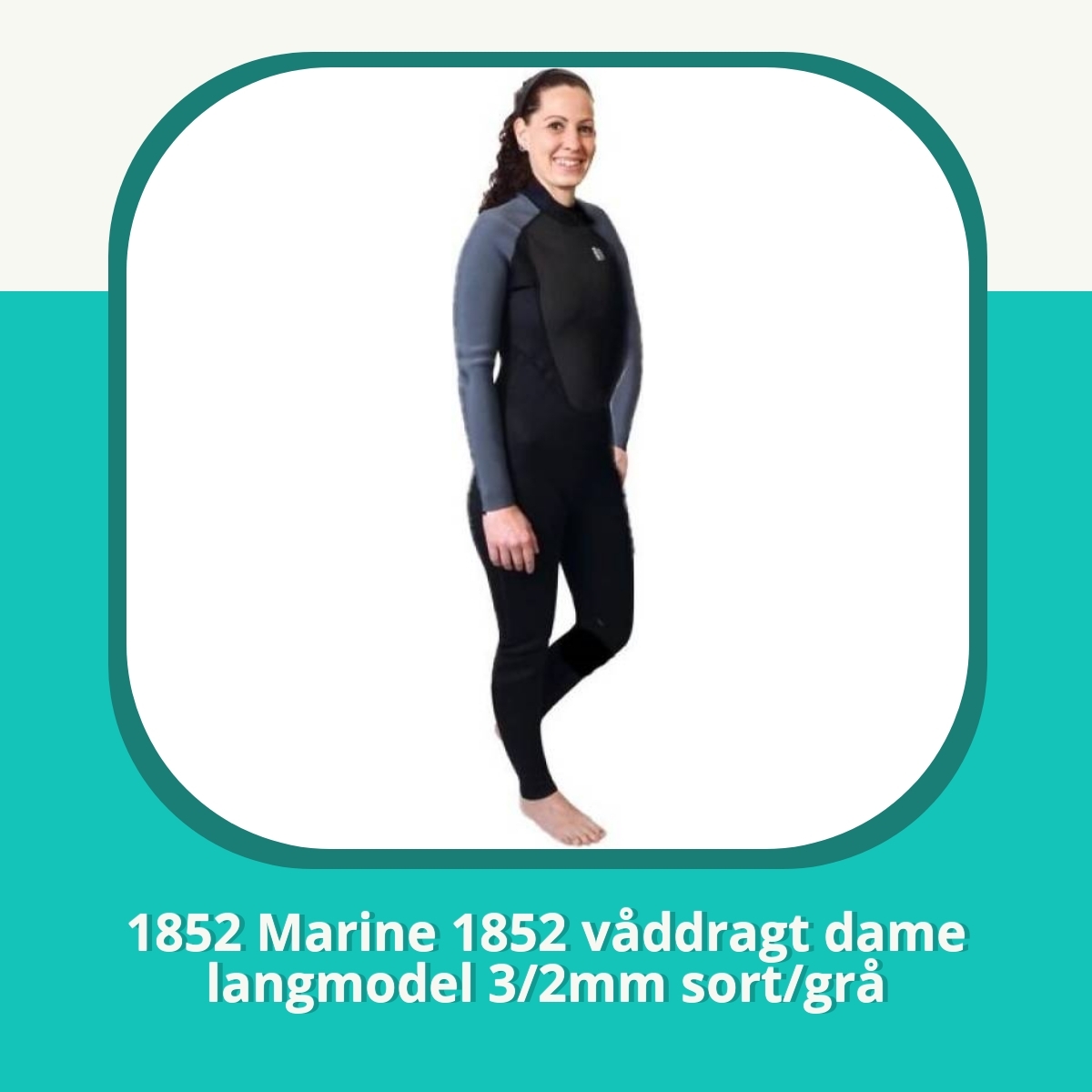 Anmeldelse af 1852 Marine 1852 våddragt dame langmodel 3/2mm sort/grå