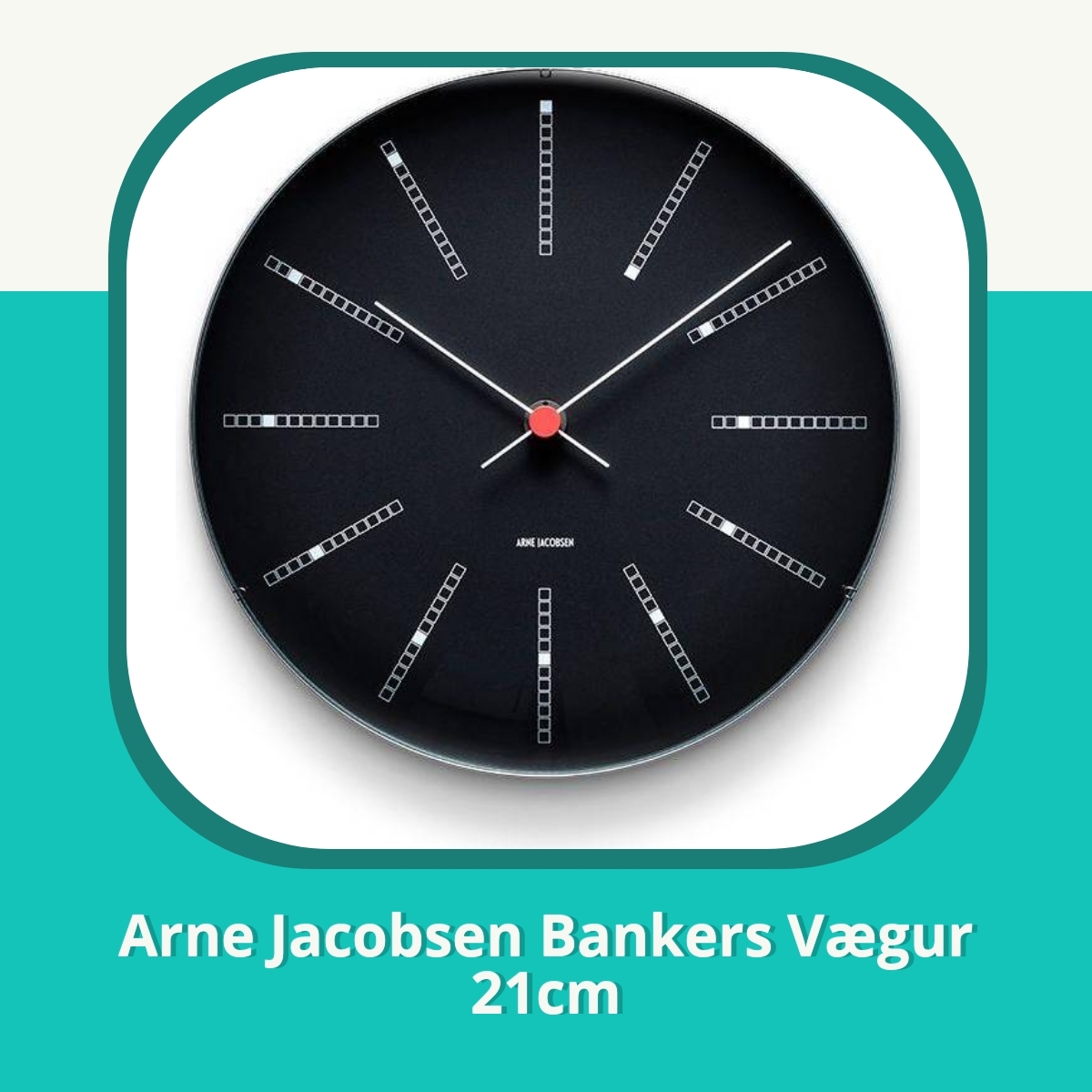 Anmeldelse af Arne Jacobsen Bankers Vægur 21cm