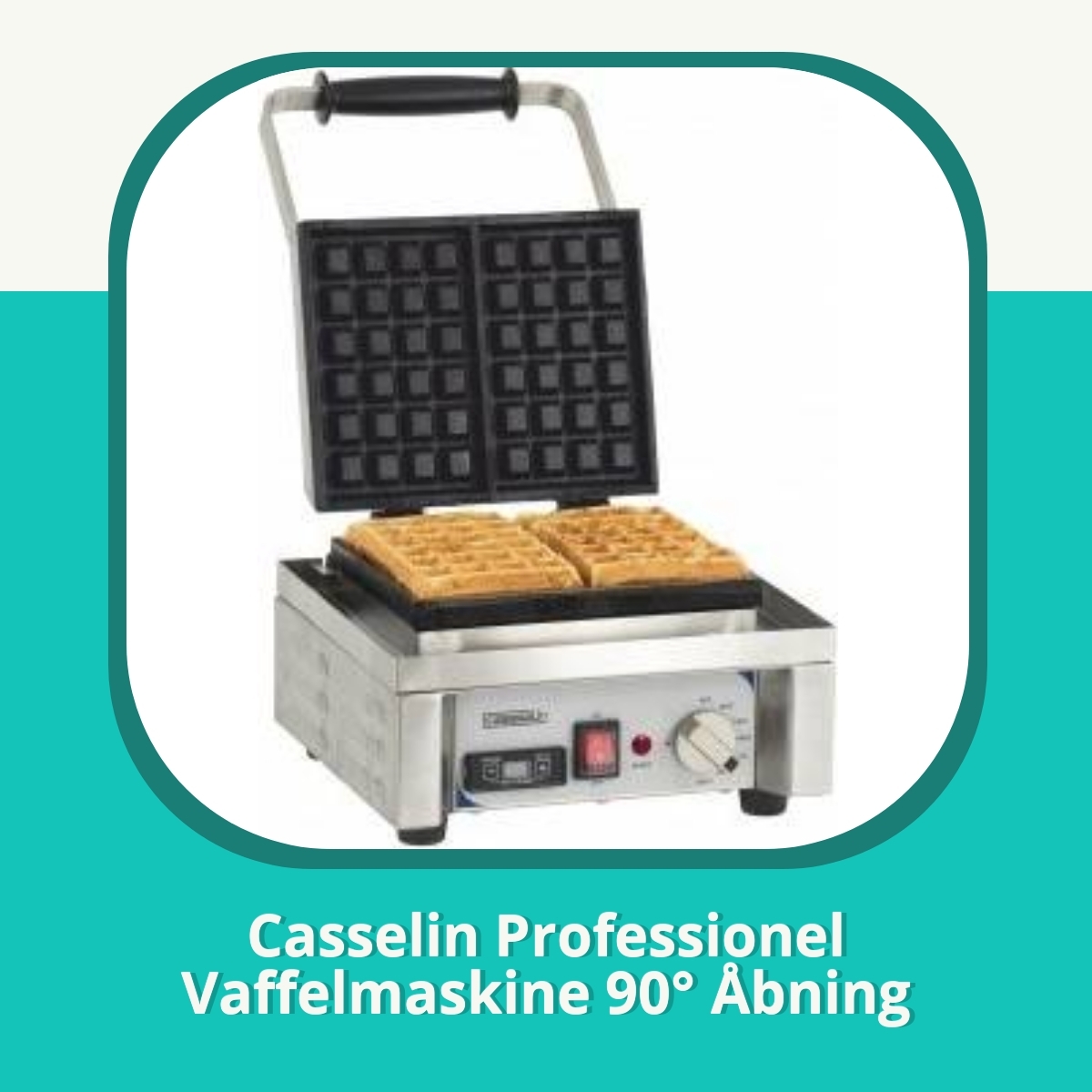 Anmeldelse af Casselin Professionel Vaffelmaskine 90° Åbning