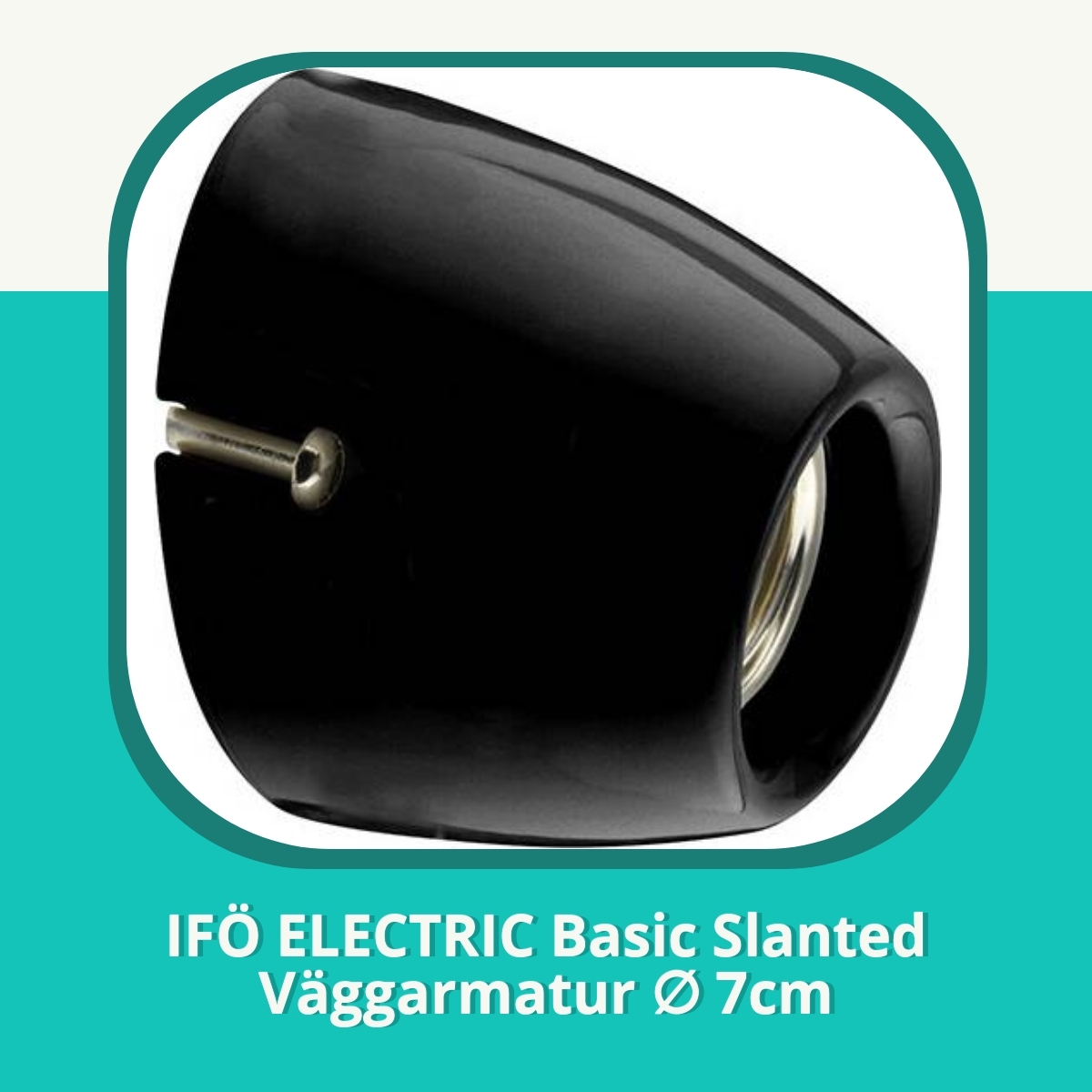 Recension af IFÖ ELECTRIC Basic Slanted Väggarmatur ∅ 7cm