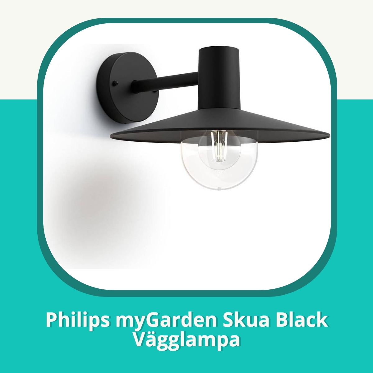 Recension af Philips myGarden Skua Black Vägglampa