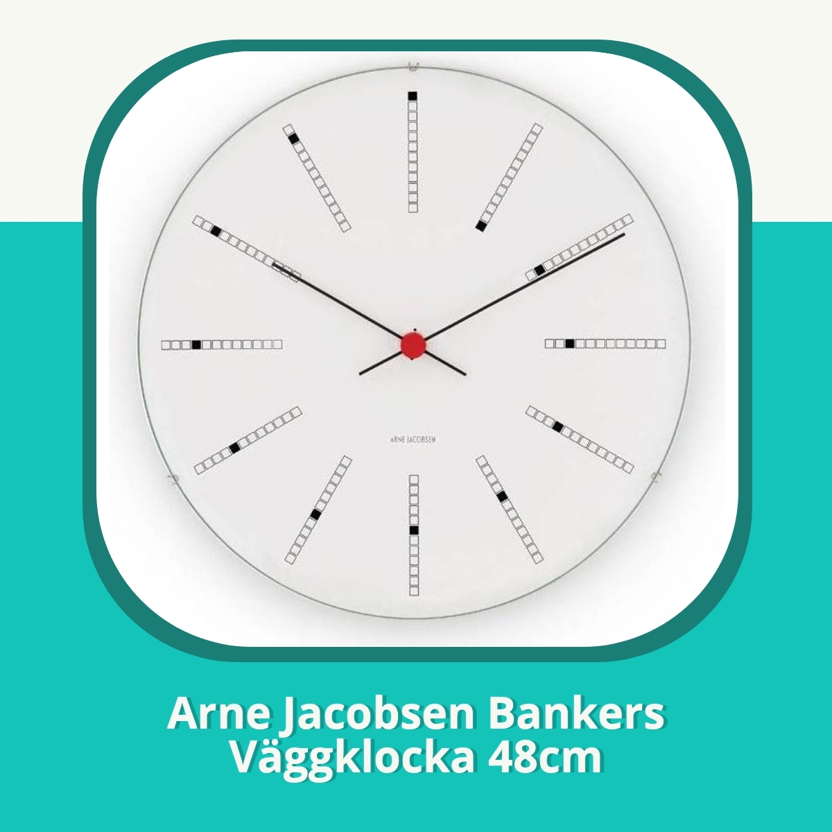 Recension Arne Jacobsen Bankers Väggklocka 48cm