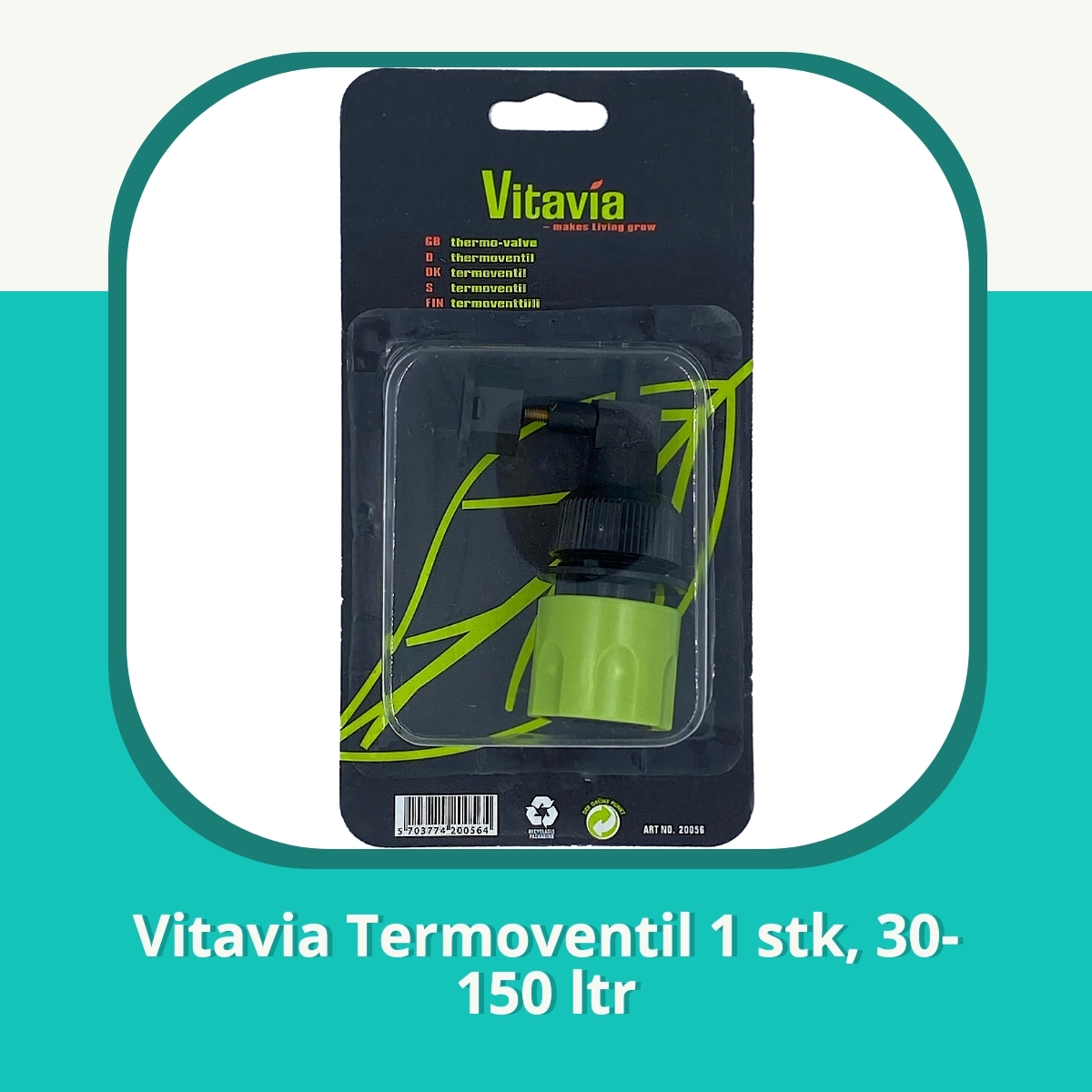Anmeldelse af Vitavia Termoventil 1 stk, 30-150 ltr