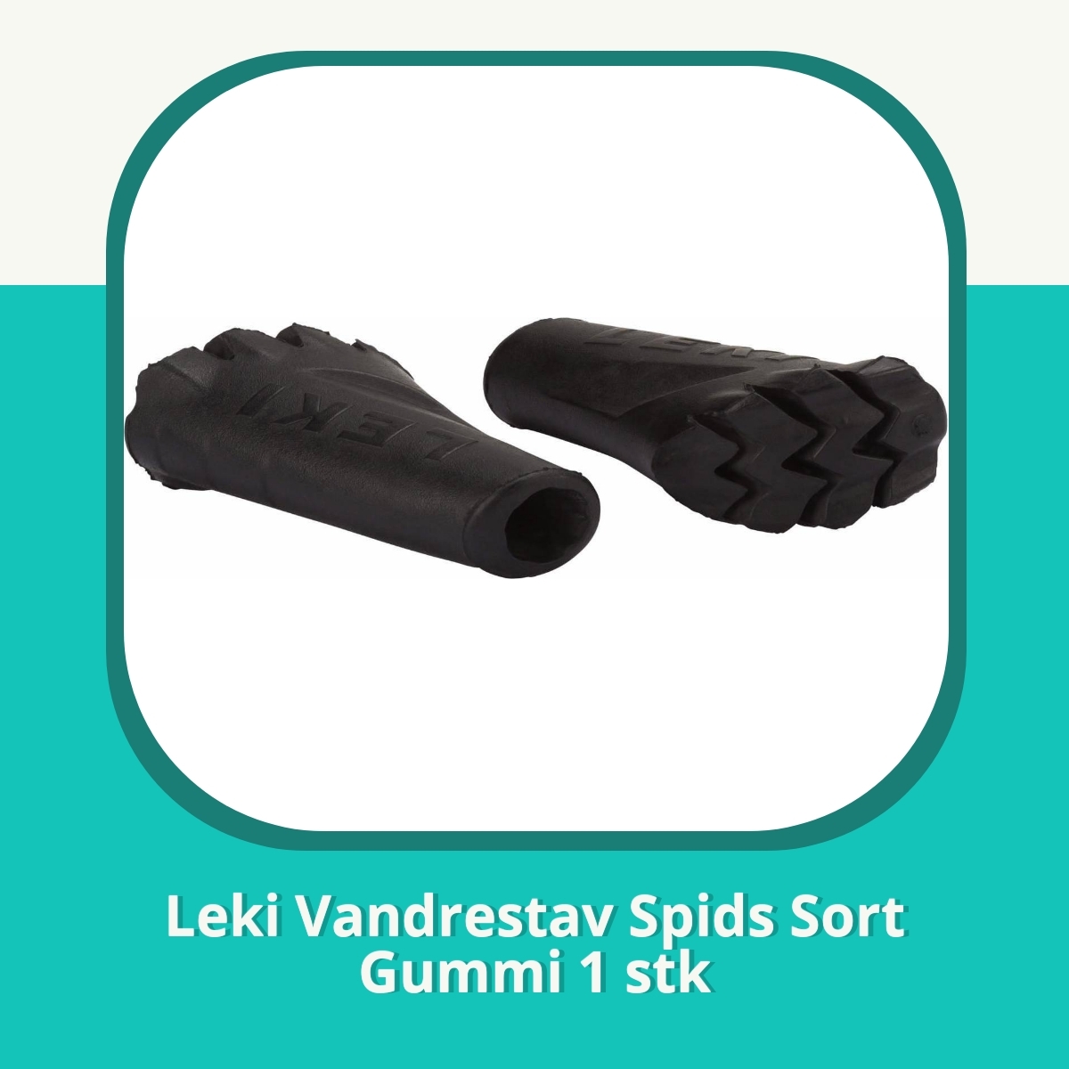 Anmeldelse af Leki Vandrestav Spids Sort Gummi 1 stk