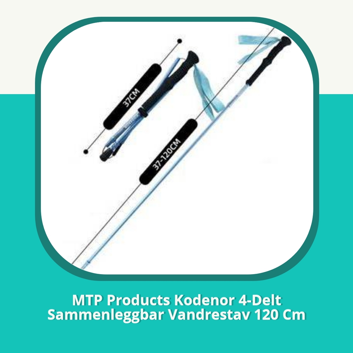 Anmeldelse af MTP Products Kodenor 4-Delt Sammenleggbar Vandrestav 120 Cm