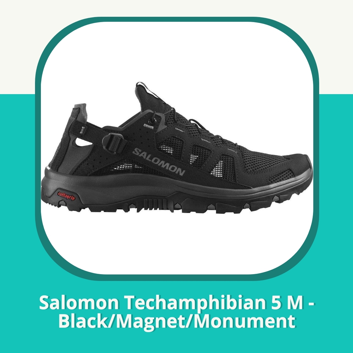 Anmeldelse af Salomon Techamphibian 5 M - Black/Magnet/Monument