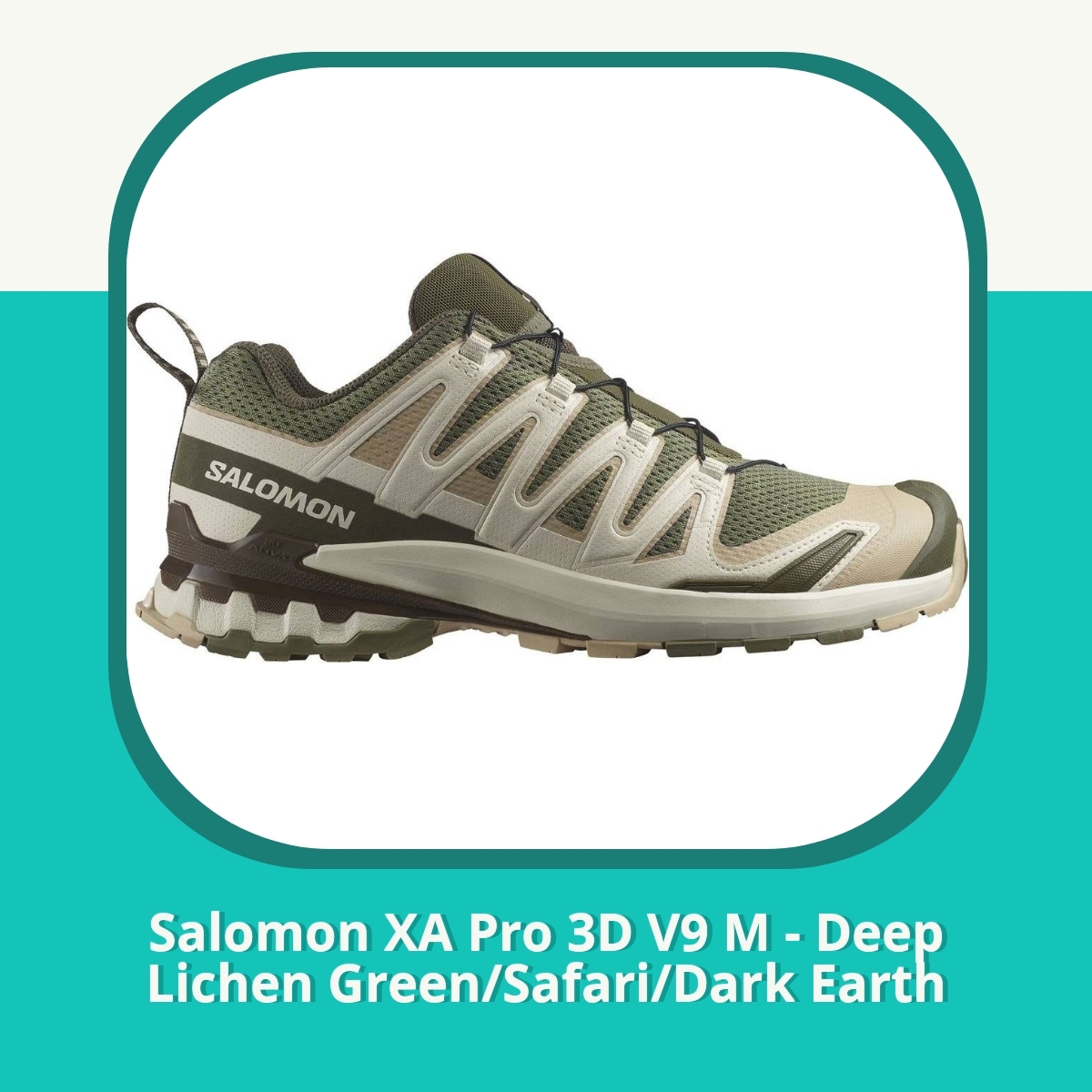 Anmeldelse af Salomon XA Pro 3D V9 M - Deep Lichen Green/Safari/Dark Earth