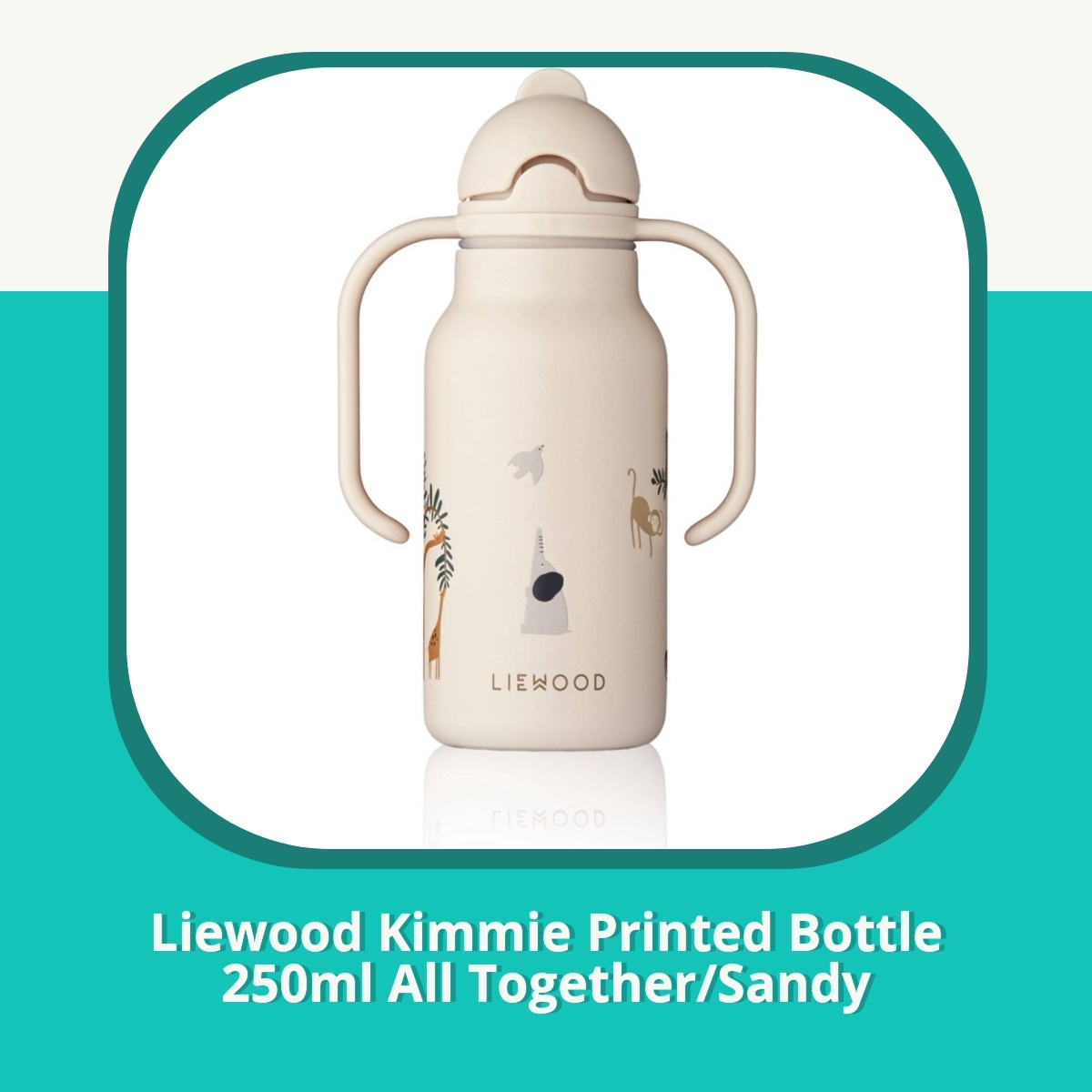 Anmeldelse af Liewood Kimmie Printed Bottle 250ml All Together/Sandy