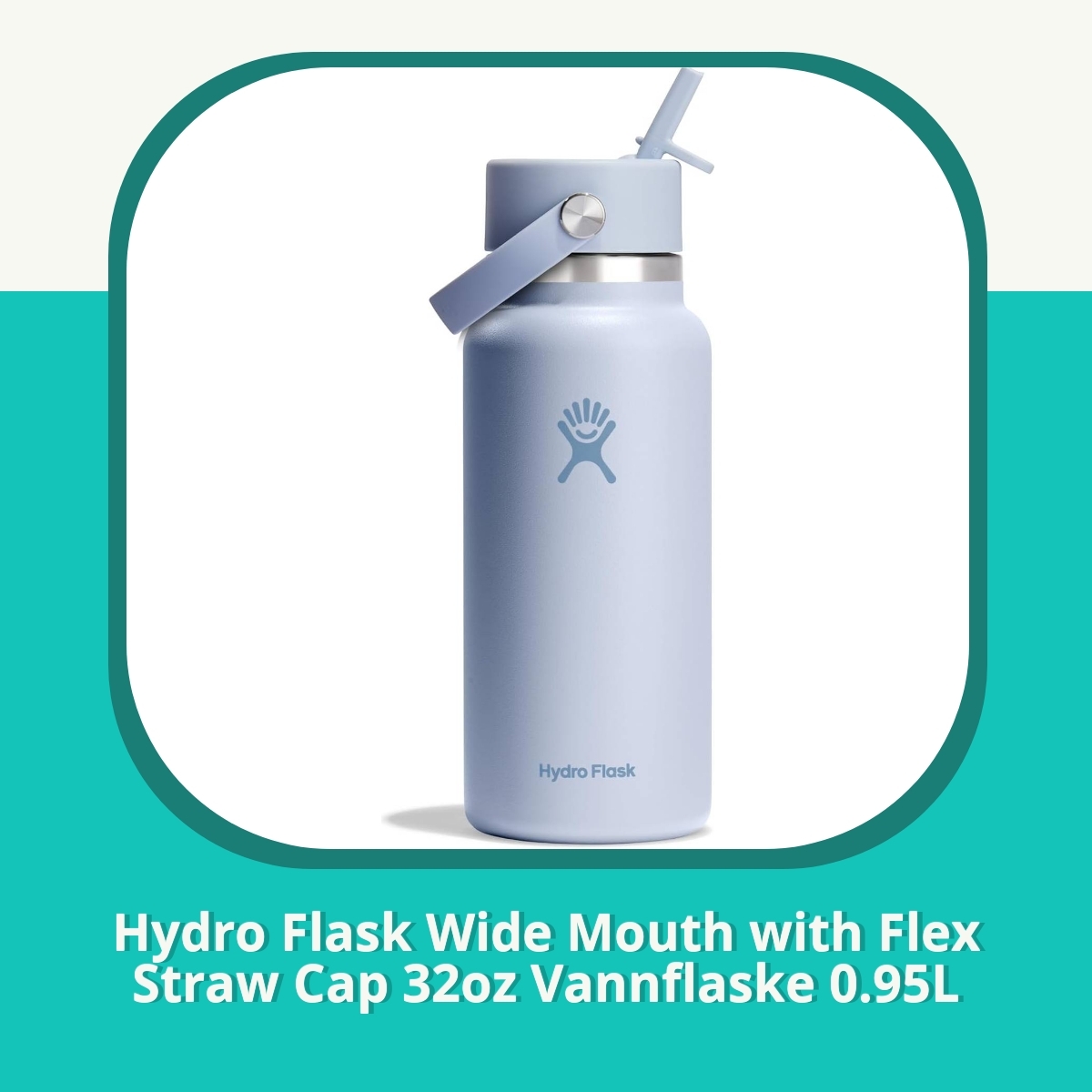 Anmeldelse af Hydro Flask Wide Mouth with Flex Straw Cap 32oz Vannflaske 0.95L