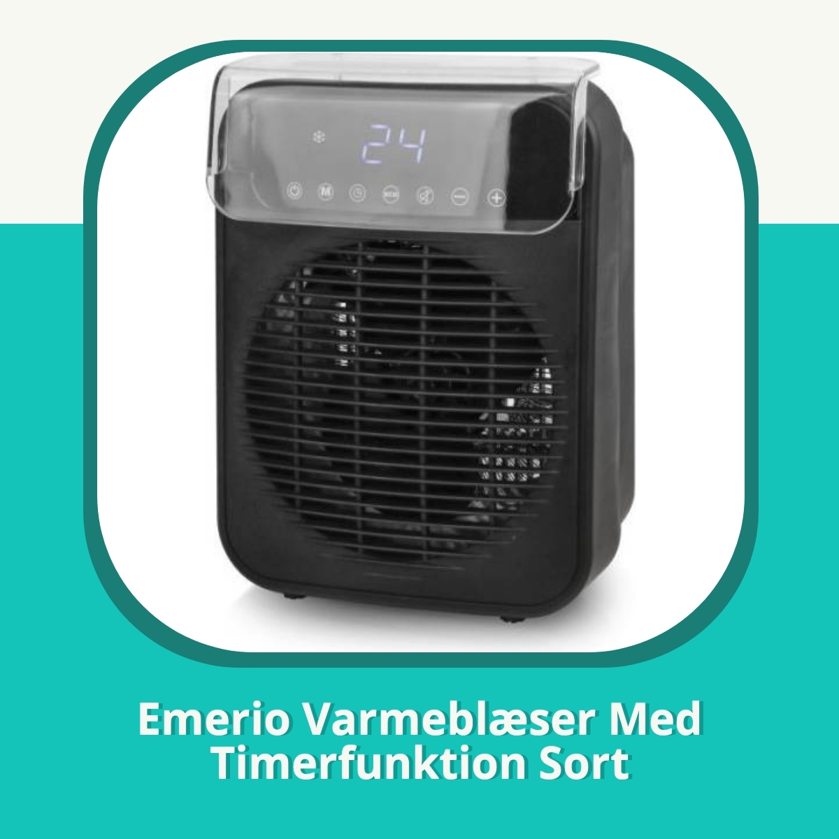 Anmeldelse af Emerio Varmeblæser Med Timerfunktion Sort
