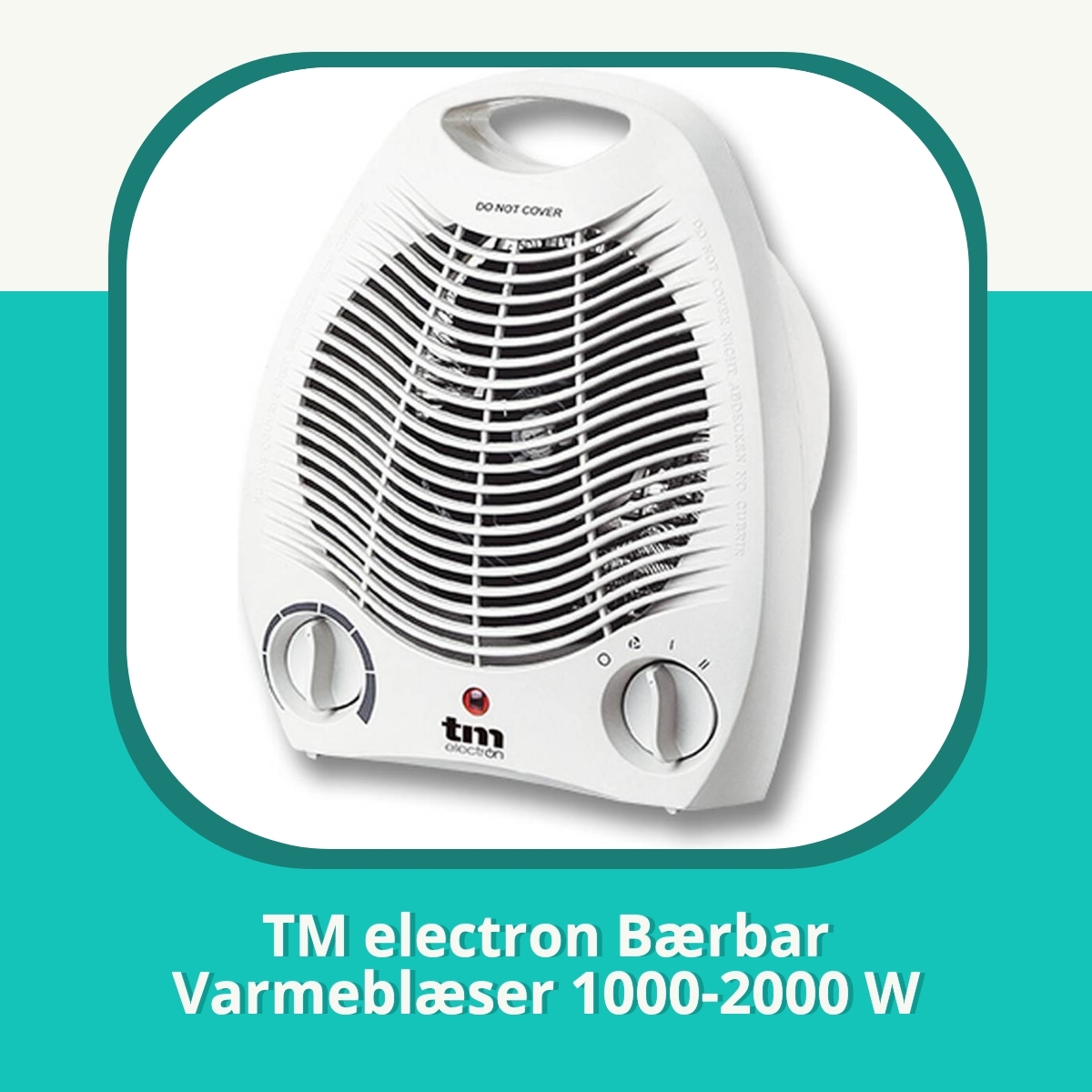 Anmeldelse af TM electron Bærbar Varmeblæser 1000-2000 W