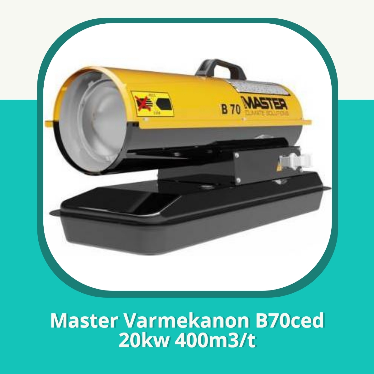 Anmeldelse af Master Varmekanon B70ced 20kw 400m3/t