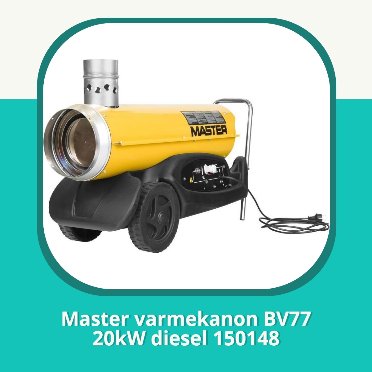 Anmeldelse af Master varmekanon BV77 20kW diesel 150148