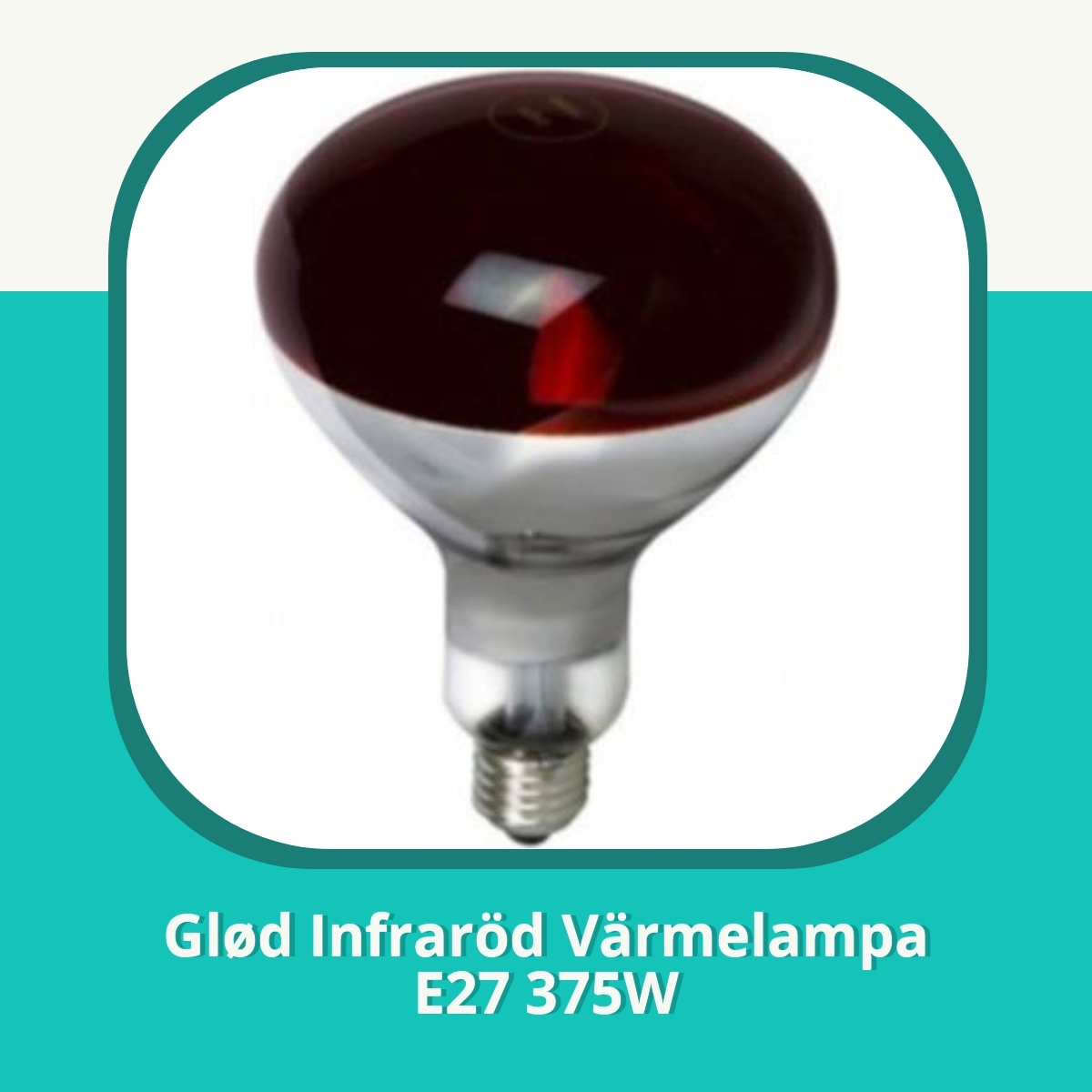 Recension af Glød Infraröd Värmelampa E27 375W