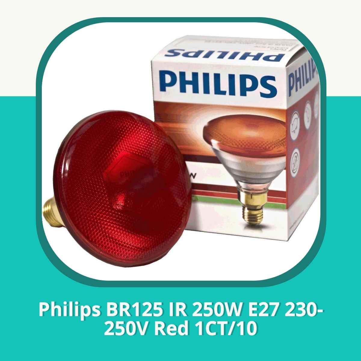 Anmeldelse af Philips BR125 IR 250W E27 230-250V Red 1CT/10