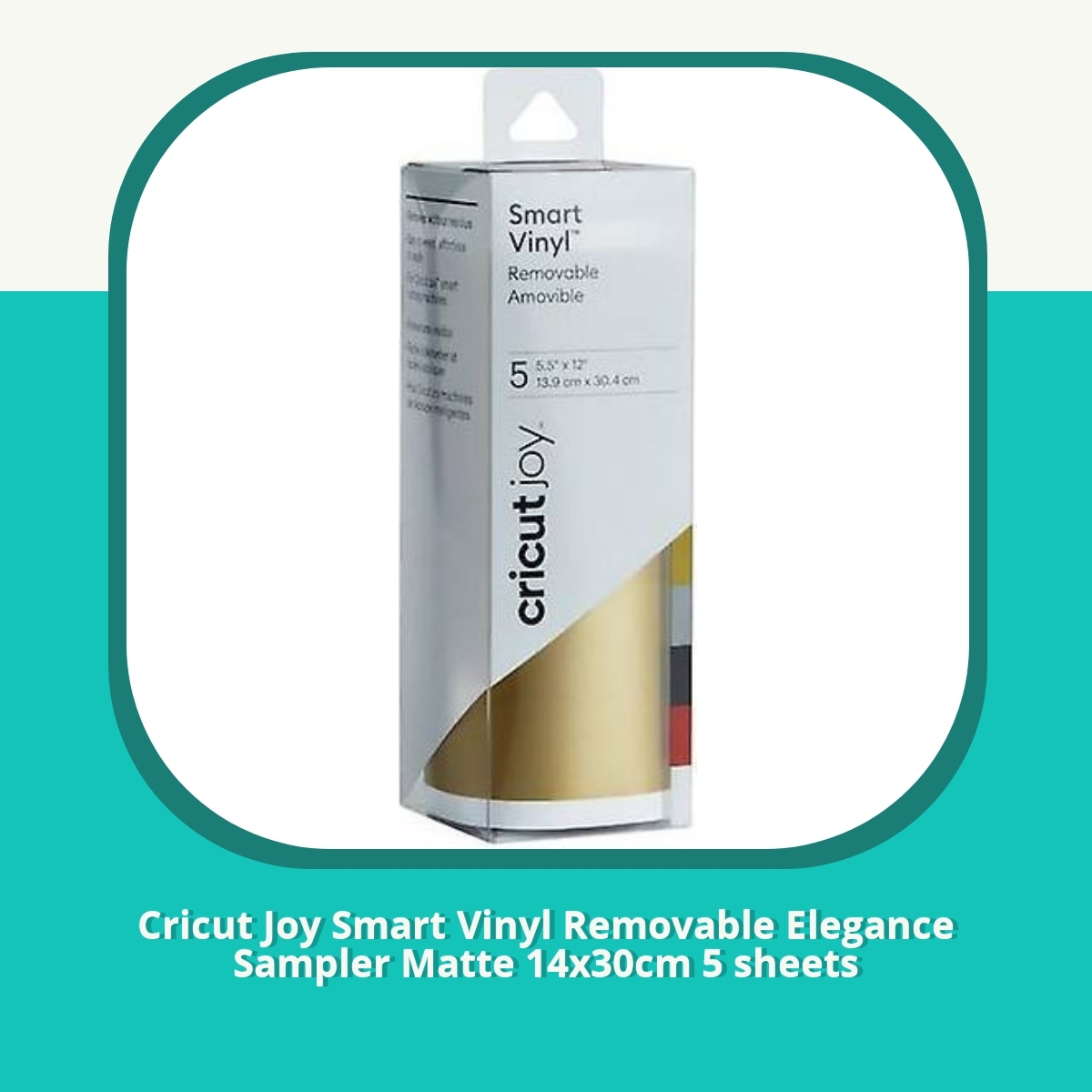Recension af Cricut Joy Smart Vinyl Removable Elegance Sampler Matte 14x30cm 5 sheets