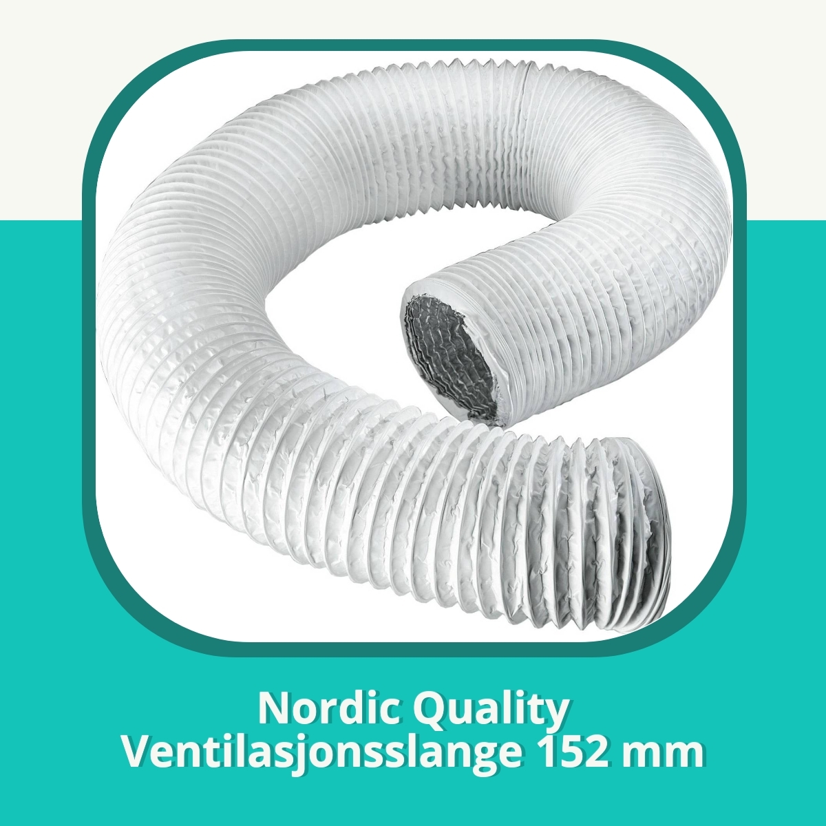 Anmeldelse af Nordic Quality Ventilasjonsslange 152 mm