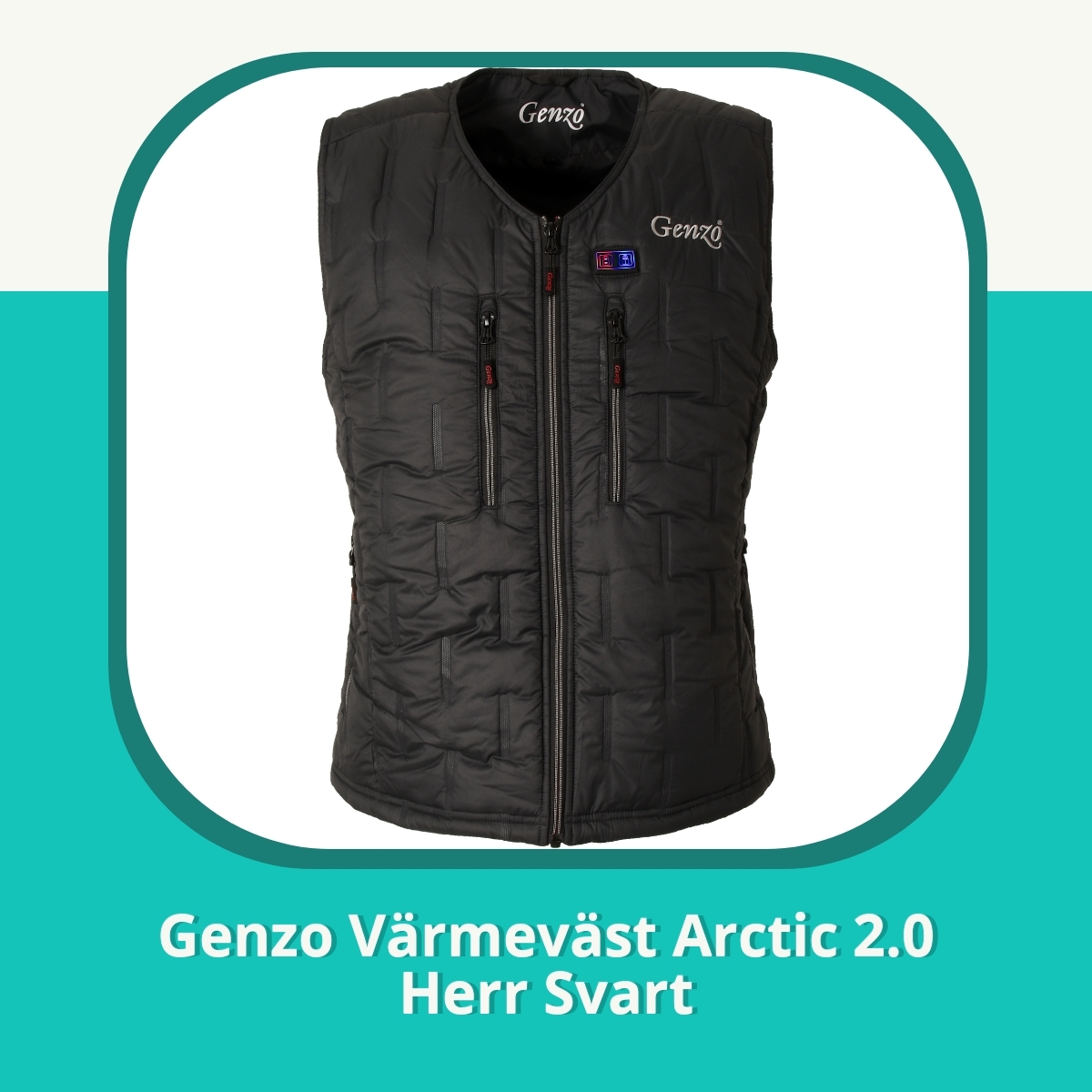 Recension af Genzo Värmeväst Arctic 2.0 Herr Svart