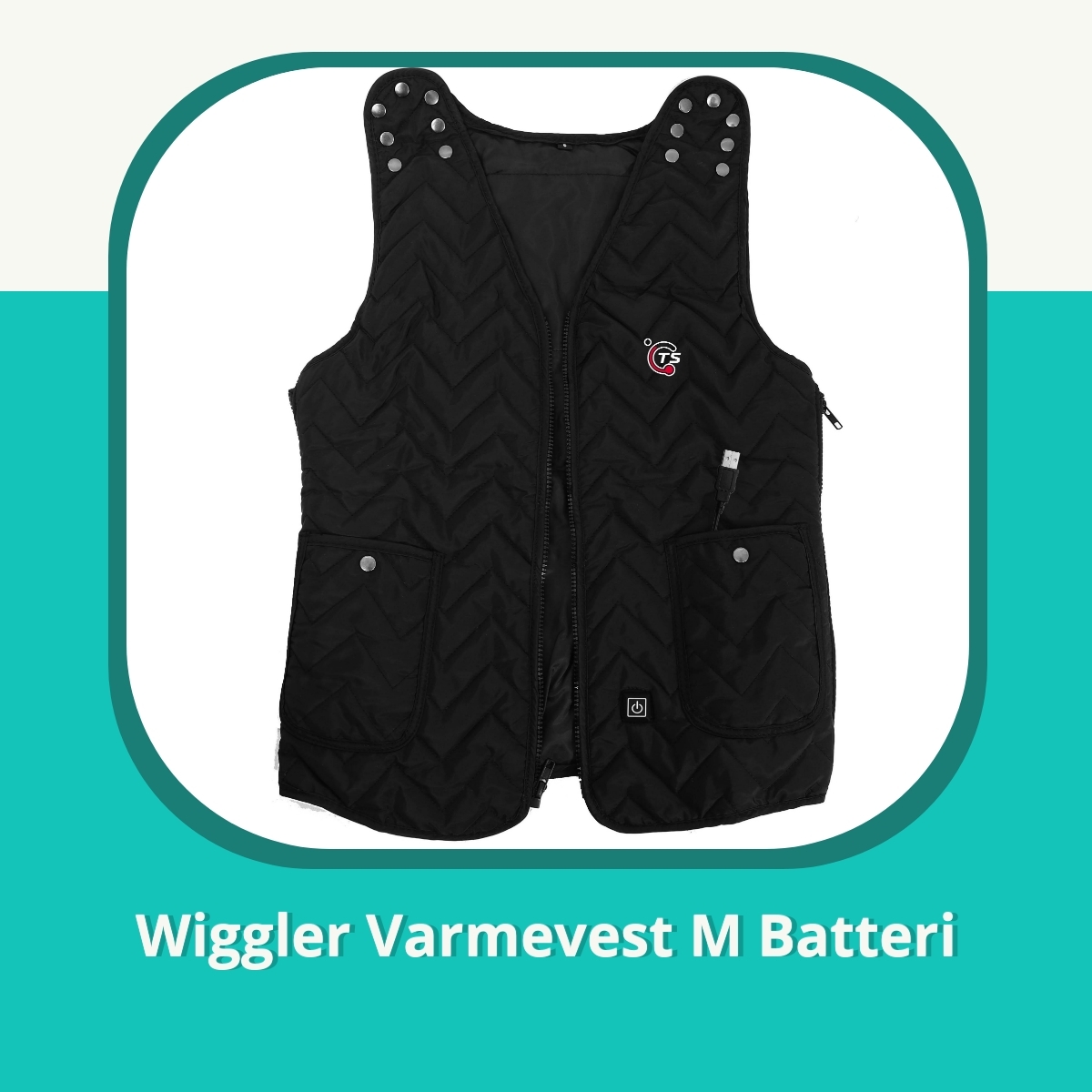 Anmeldelse af Wiggler Varmevest M Batteri