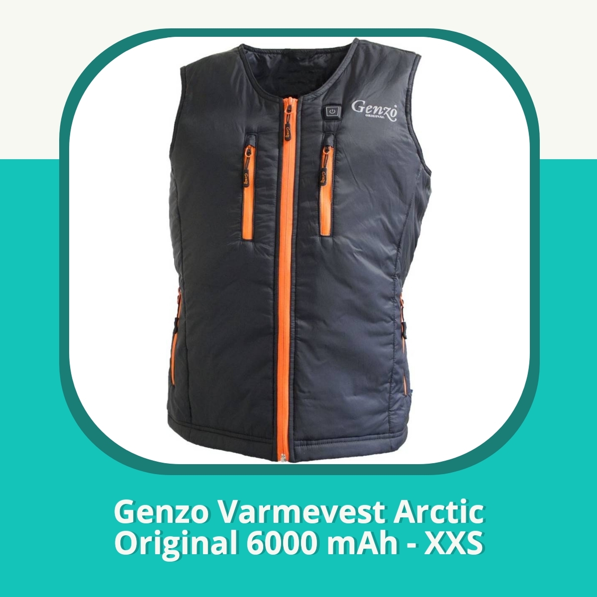 Anmeldelse af Genzo Varmevest Arctic Original 6000 mAh - XXS