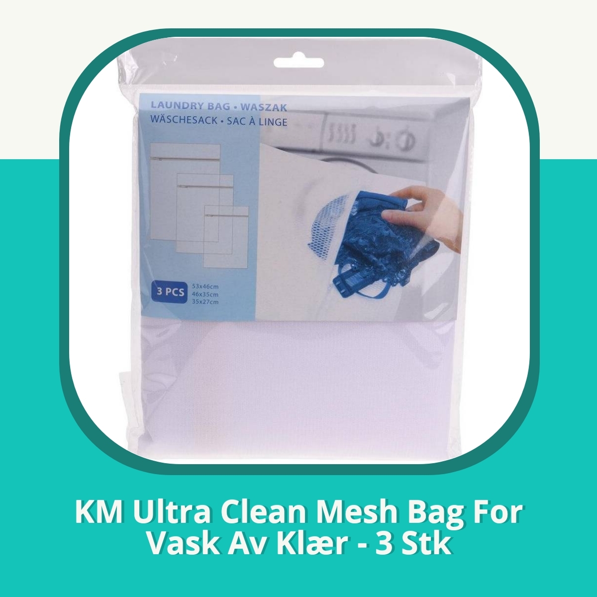 Anmeldelse af KM Ultra Clean Mesh Bag For Vask Av Klær - 3 Stk