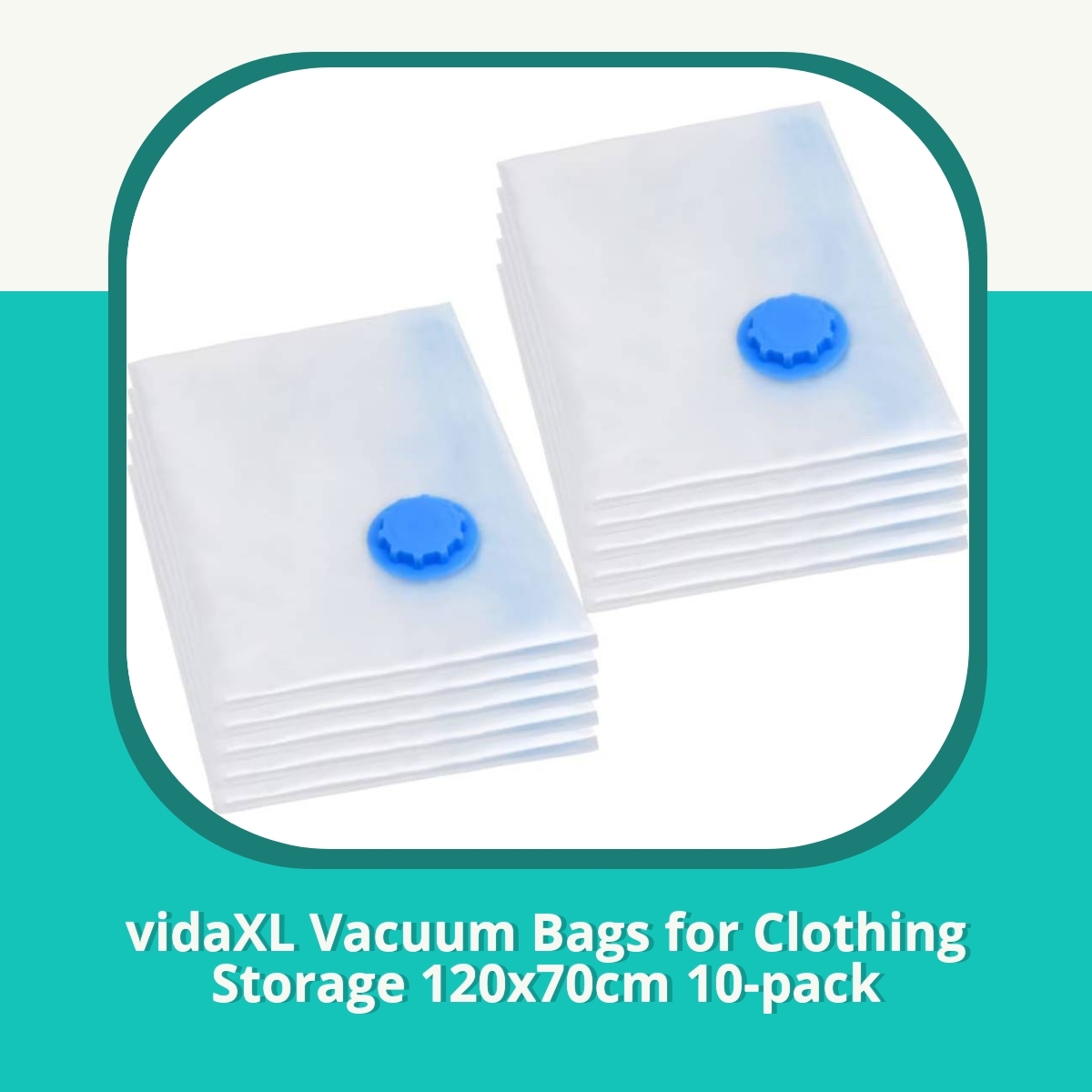 Anmeldelse af vidaXL Vacuum Bags for Clothing Storage 120x70cm 10-pack