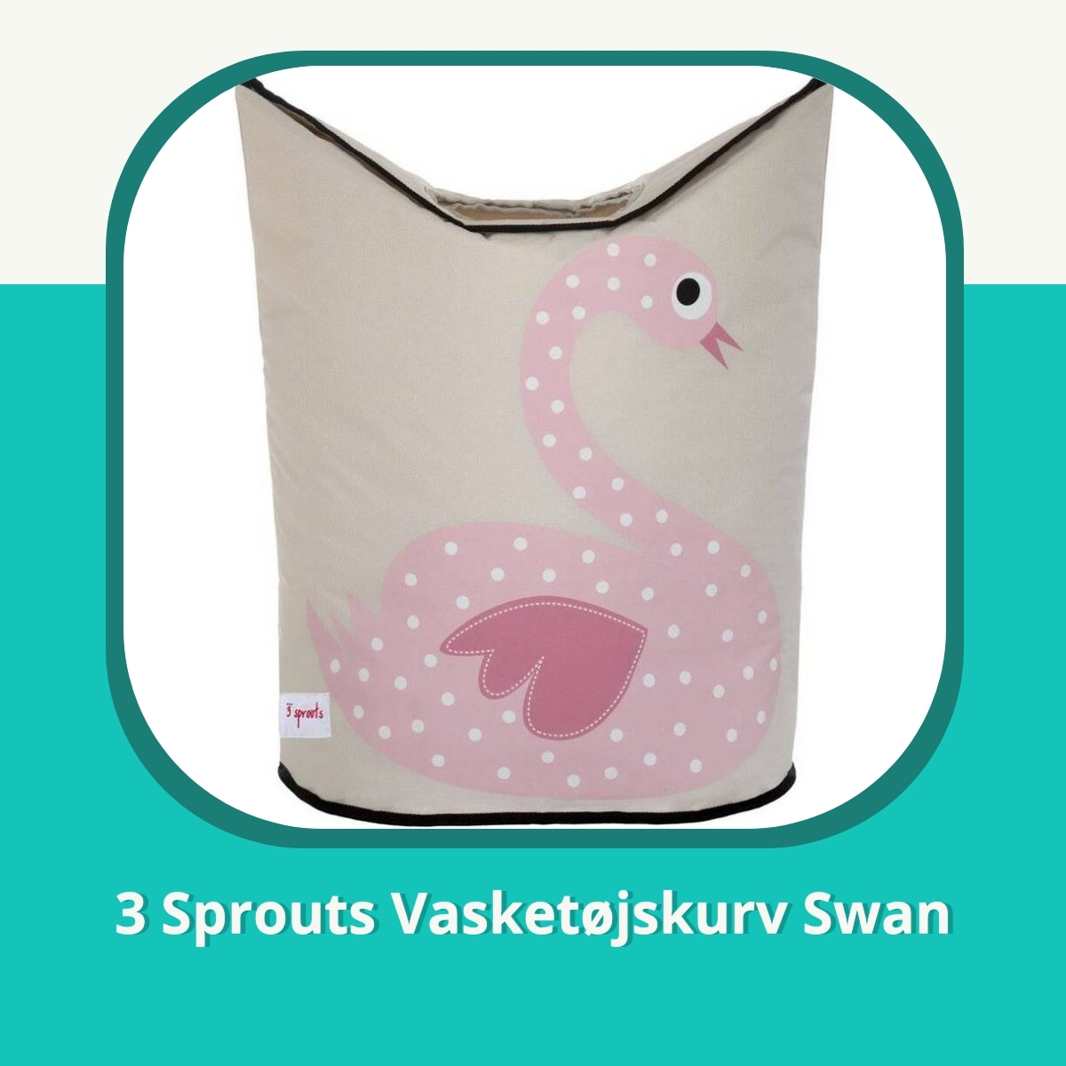 Anmeldelse af 3 Sprouts Vasketøjskurv Swan