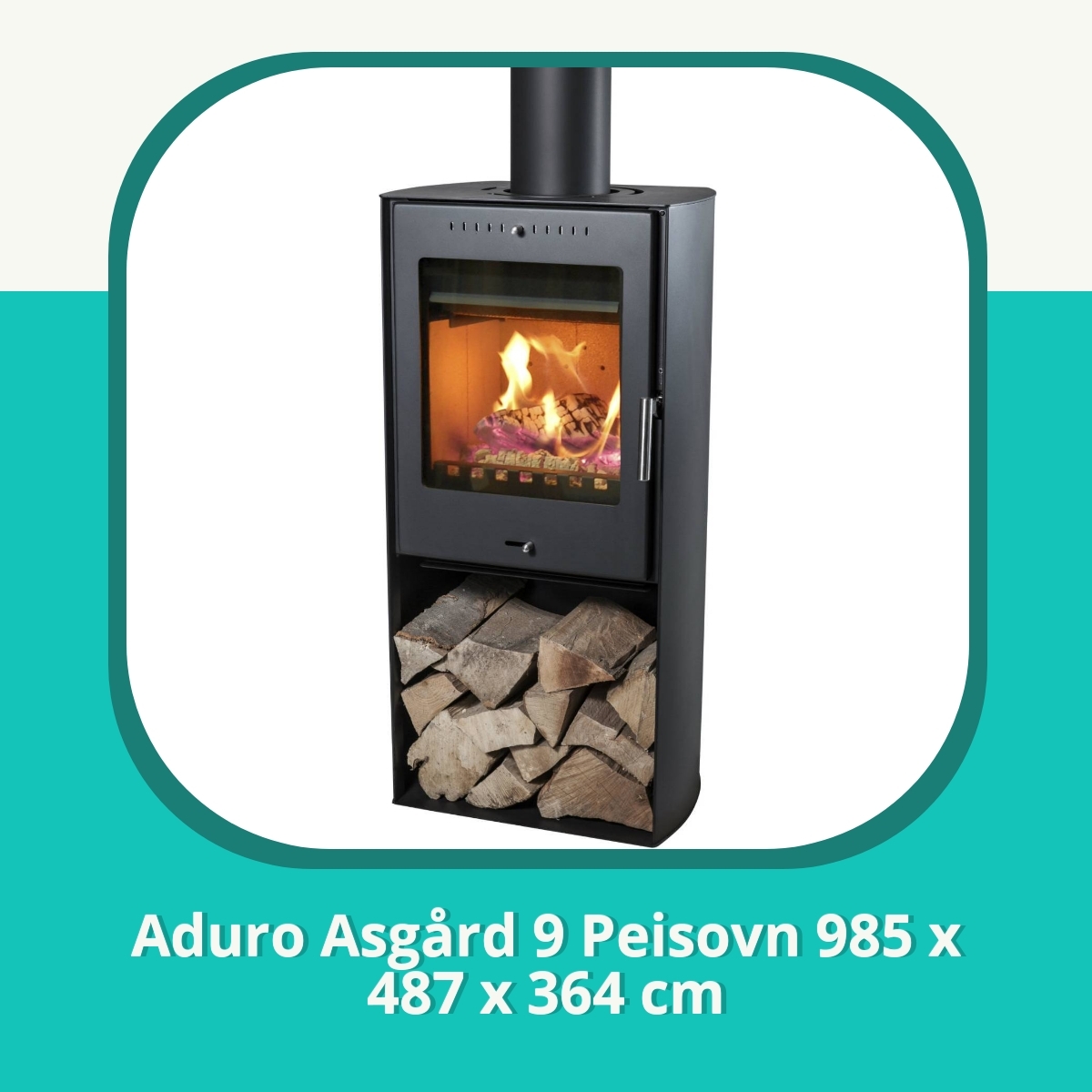 Anmeldelse af Aduro Asgård 9 Peisovn 985 x 487 x 364 cm