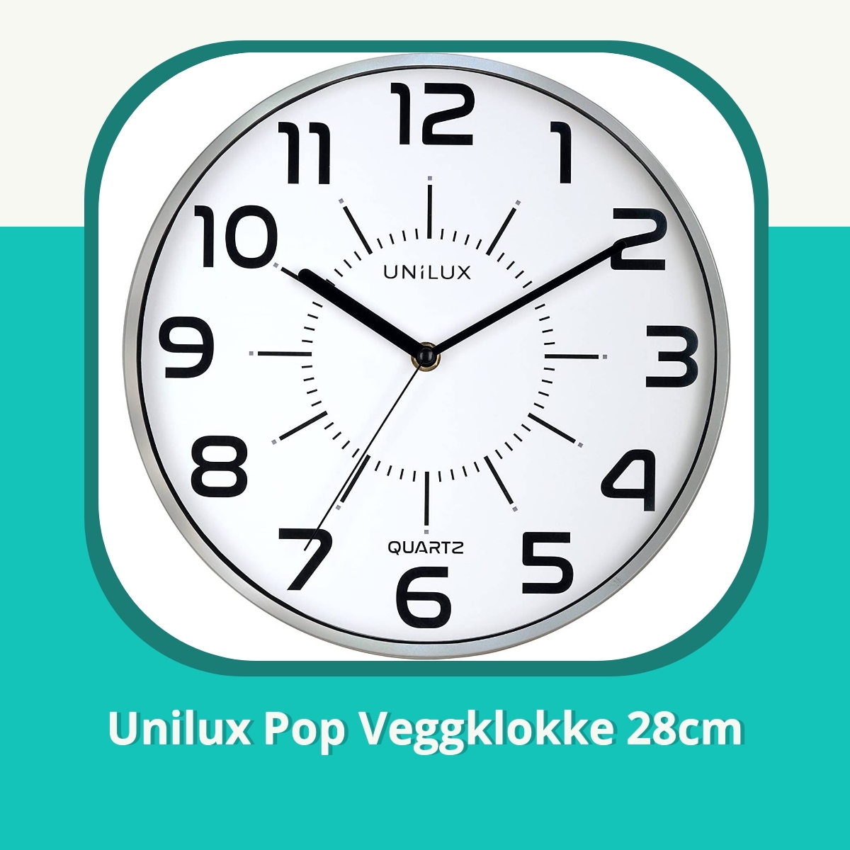 Anmeldelse af Unilux Pop Veggklokke 28cm