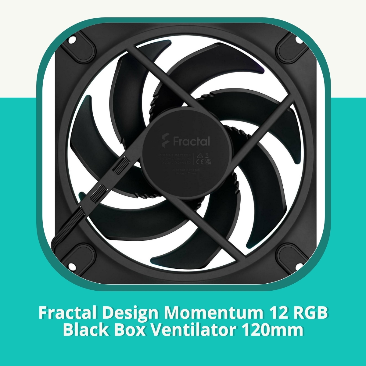 Recension af Fractal Design Momentum 12 RGB Black Box Ventilator 120mm