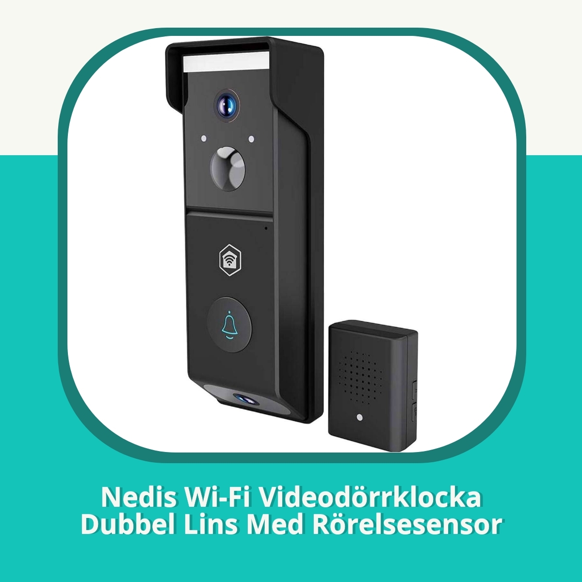 Recension af Nedis Wi-Fi Videodörrklocka Dubbel Lins Med Rörelsesensor