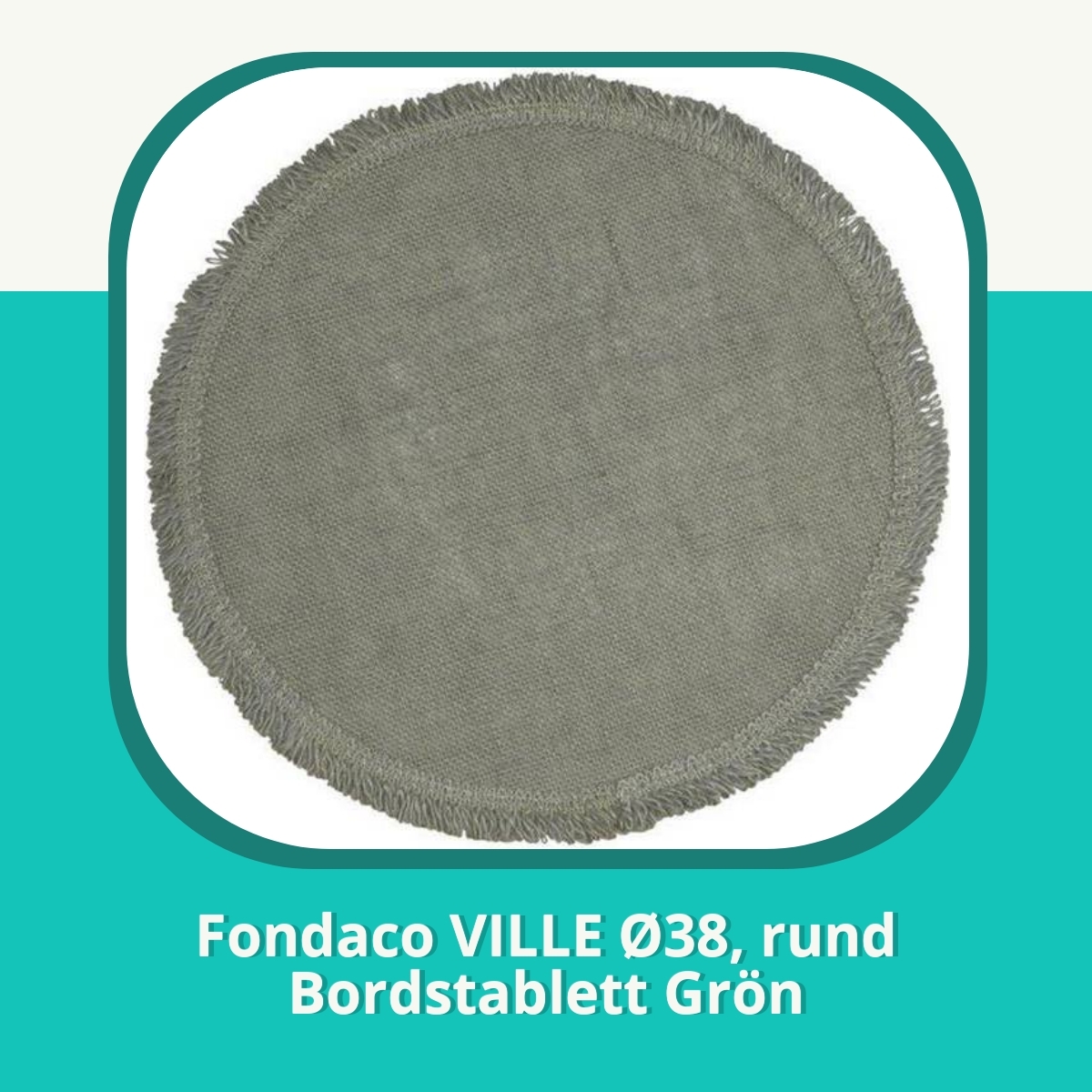 Recension af Fondaco VILLE Ø38, rund Bordstablett Grön