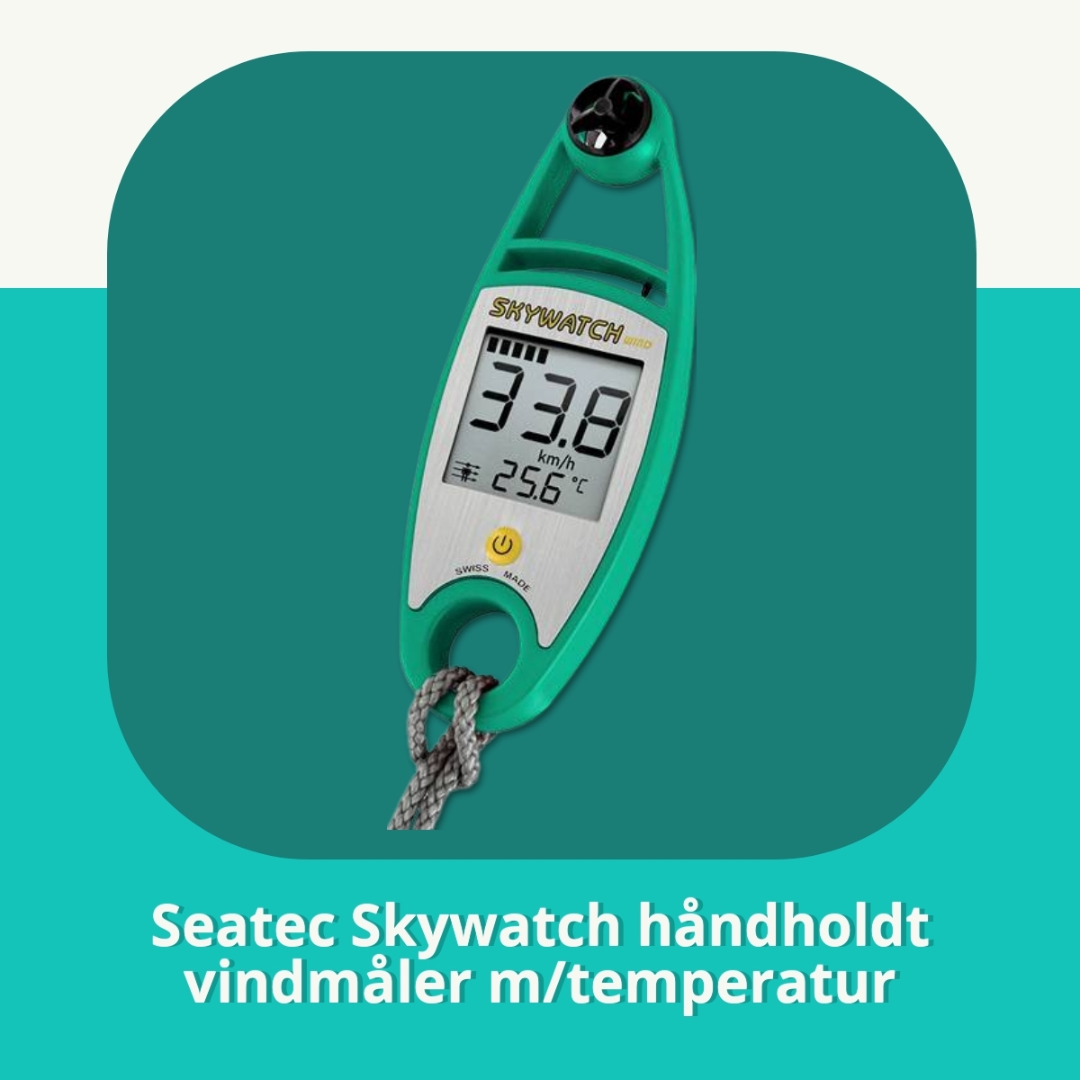 Anmeldelse af Seatec Skywatch håndholdt vindmåler m/temperatur