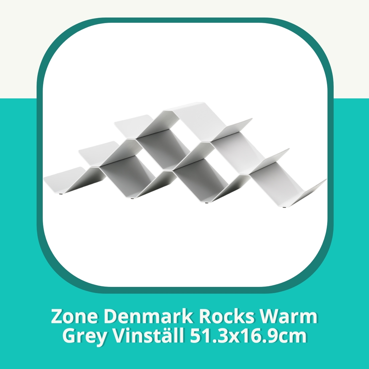 Recension af Zone Denmark Rocks Warm Grey Vinställ 51.3x16.9cm