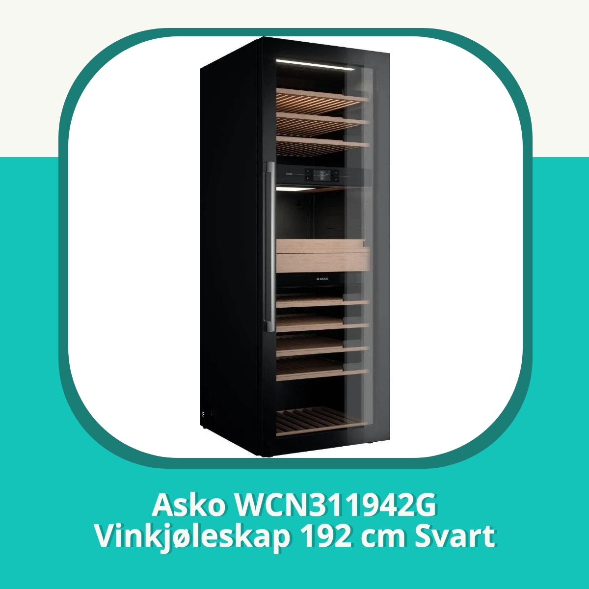 Anmeldelse af Asko WCN311942G Vinkjøleskap 192 cm Svart