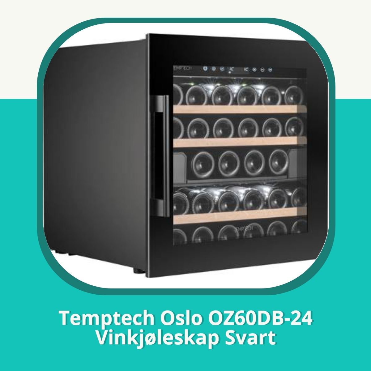 Anmeldelse af Temptech Oslo OZ60DB-24 Vinkjøleskap Svart