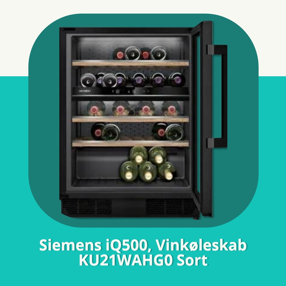 Anmeldelse af Siemens iQ500, Vinkøleskab KU21WAHG0 Sort