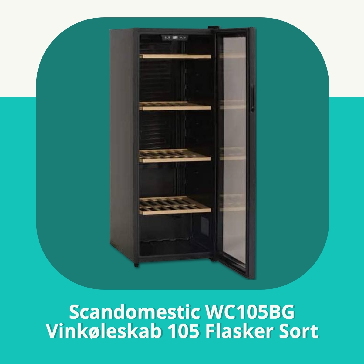 Anmeldelse af Scandomestic WC105BG Vinkøleskab 105 Flasker Sort